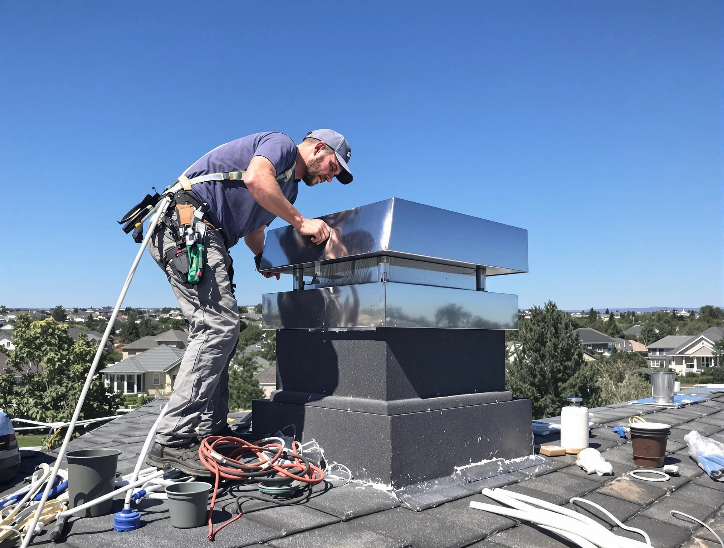 Chimney Cap Services service in Framingham, MA